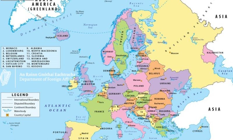 Là một lục địa đông dân vậy châu Âu có diện tích là bao nhiêu?